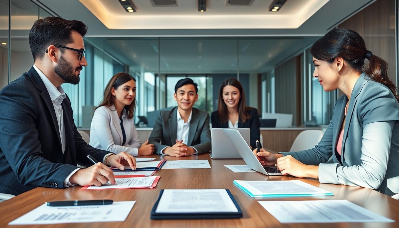 Senior legal team and family support